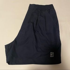 Nike Vintage Dark Navy Blue Challenge Court Tennis Shorts
